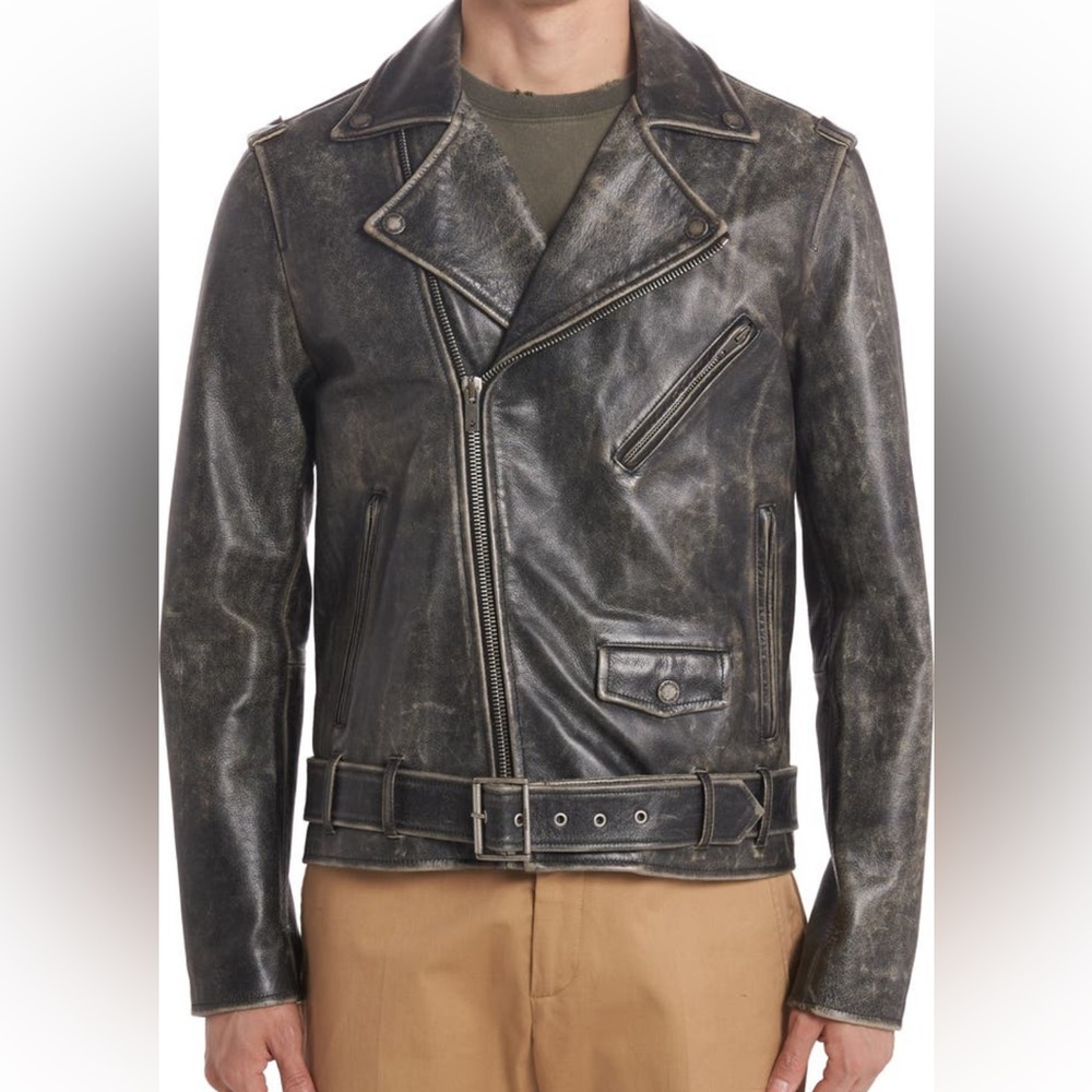 Golden goose leather jacket